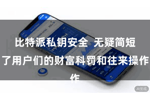 比特派私钥安全  无疑简短了用户们的财富科罚和往来操作