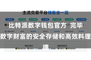 比特派数字钱包官方  完毕数字财富的安全存储和高效料理